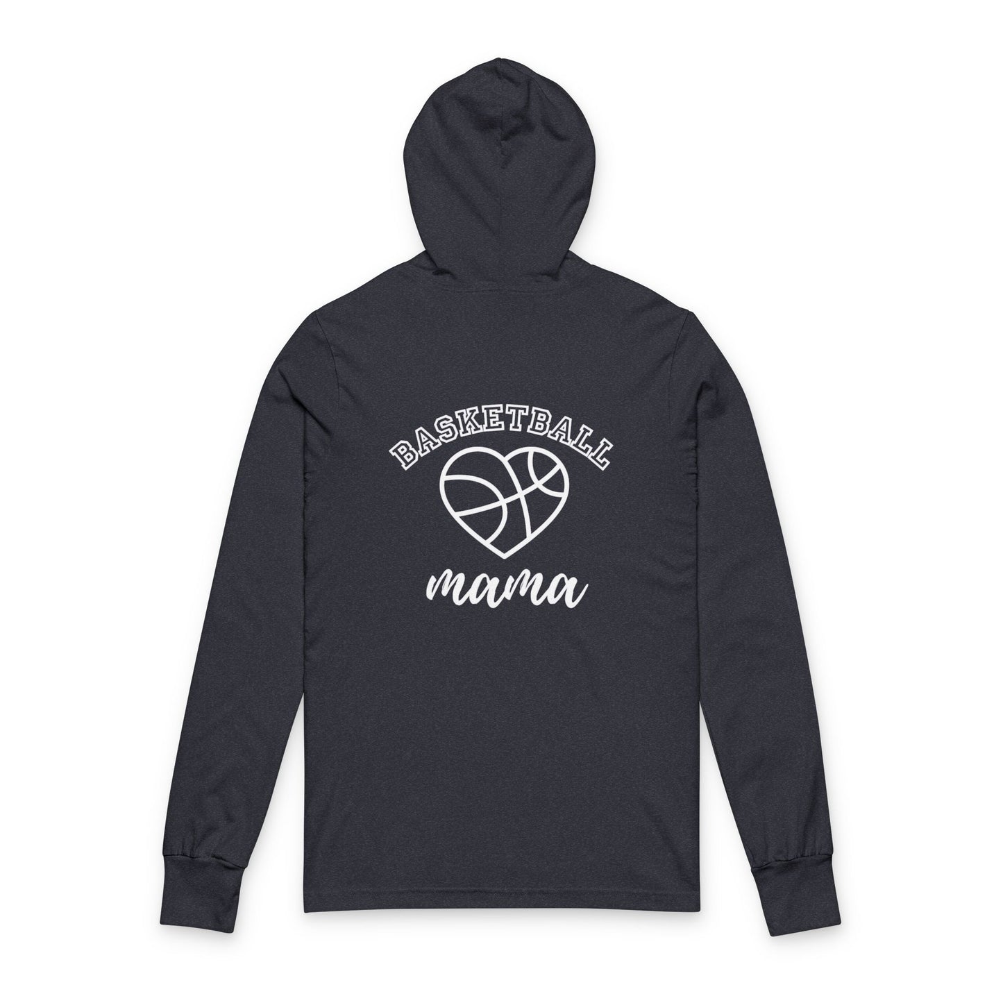 Basketball Mom Hooded Long Sleeve Tee