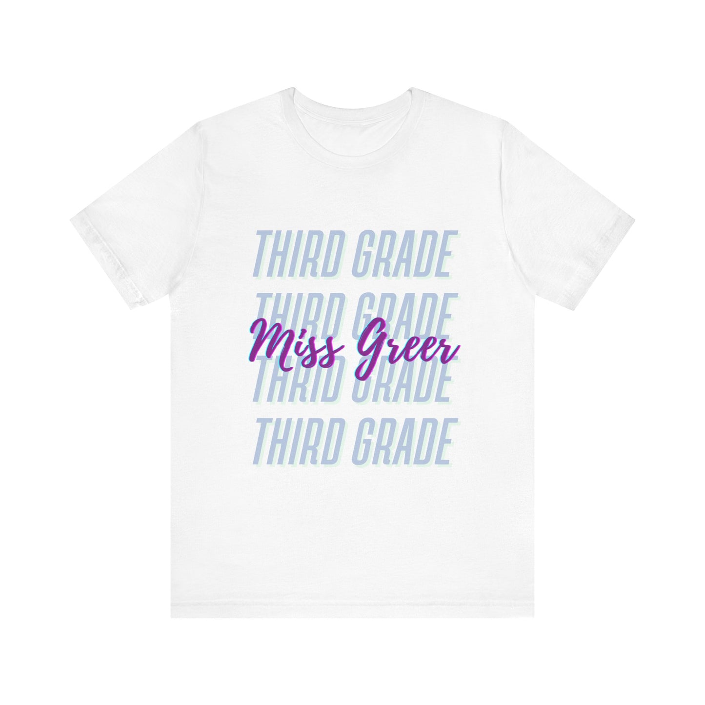 Teacher T-Shirt Personalized Grade & Name Thank You Gift