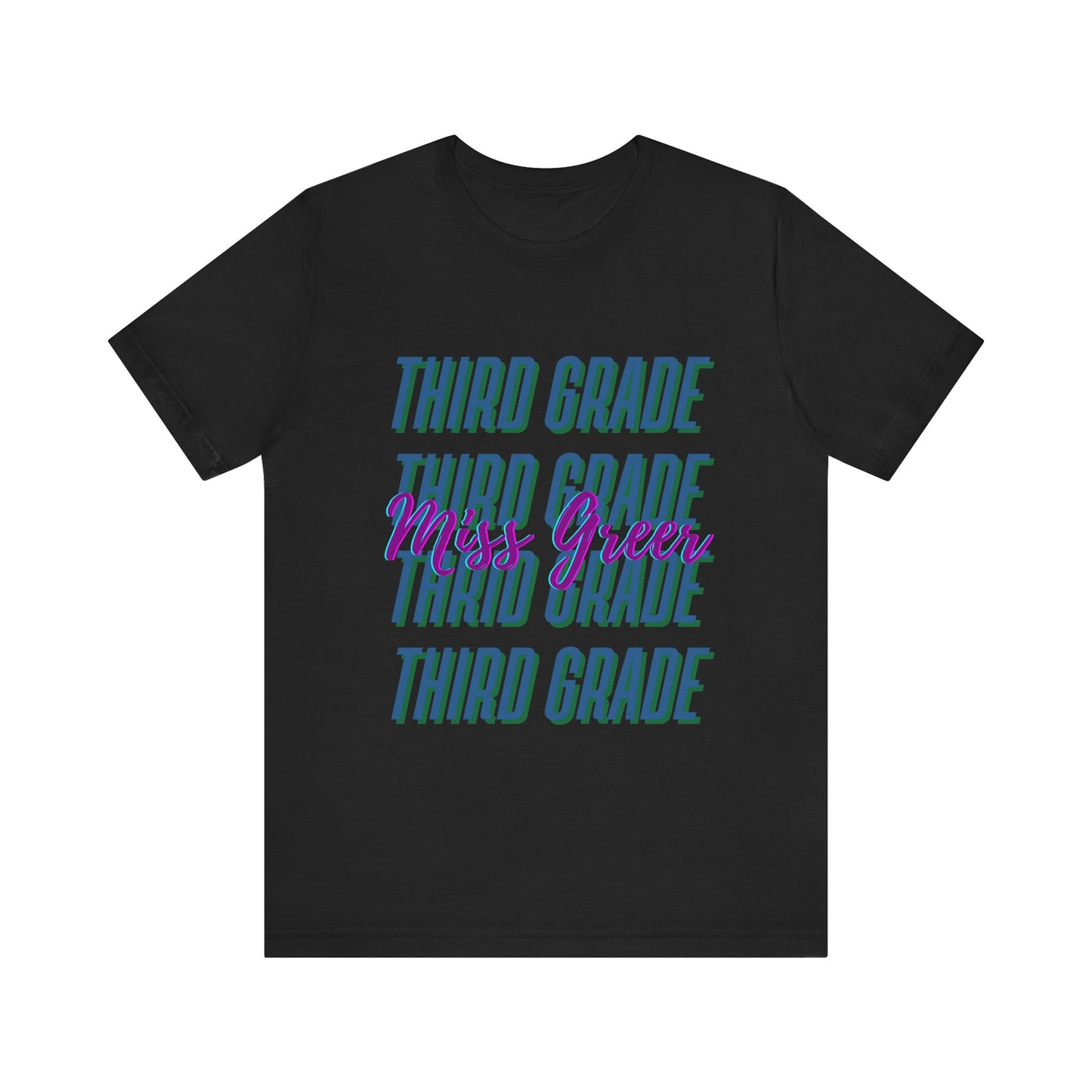 Teacher T-Shirt Personalized Grade & Name Thank You Gift