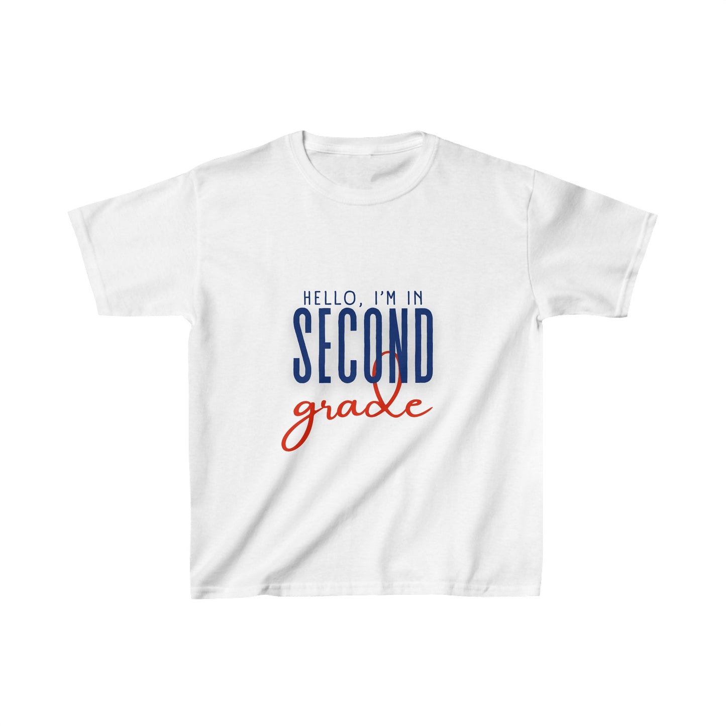 Hello I'm in Second Grade Kids Cotton™ Tee