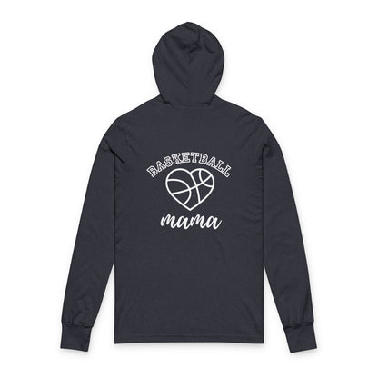 Basketball Mom Hooded Long Sleeve Tee