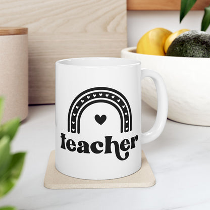 Teacher Rainbow Ceramic Mug