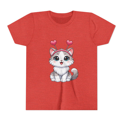 Youth Short Sleeve Cat Graphic Tee