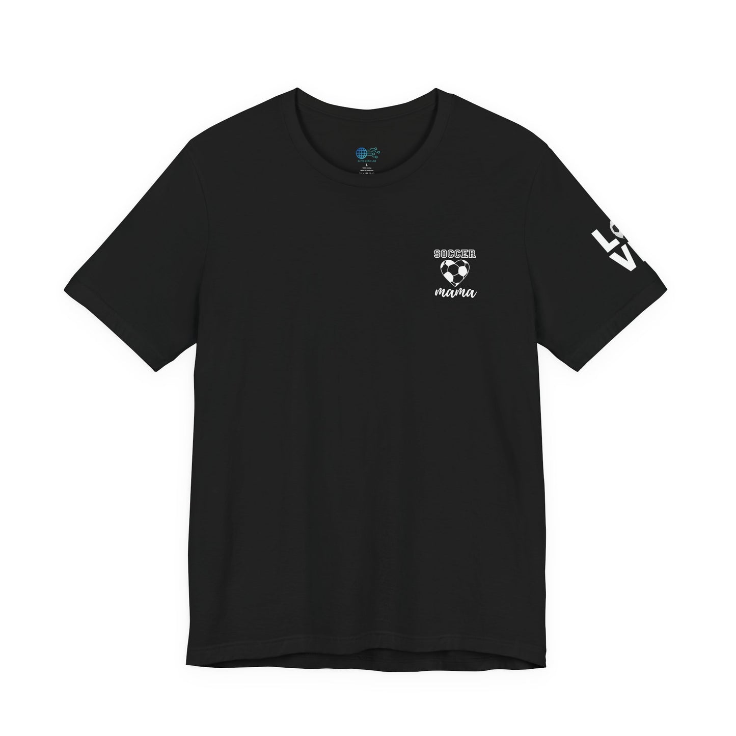 Soccer Mama Tee — Heart Soccer Ball Sideline Support Shirt