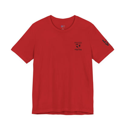 Soccer Mama Tee — Heart Soccer Ball Sideline Support Shirt