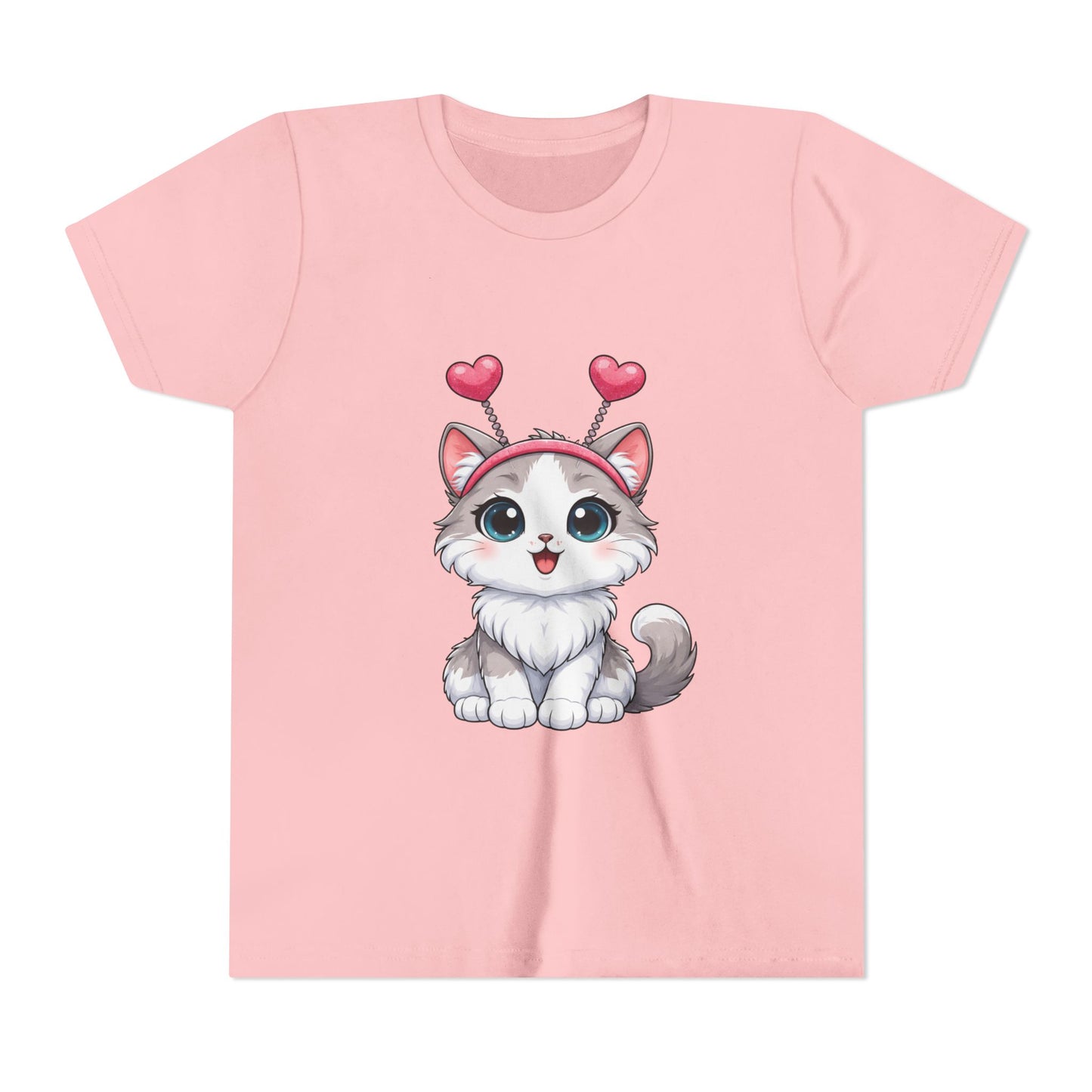 Youth Short Sleeve Cat Graphic Tee