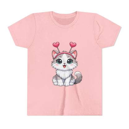 Youth Short Sleeve Cat Graphic Tee
