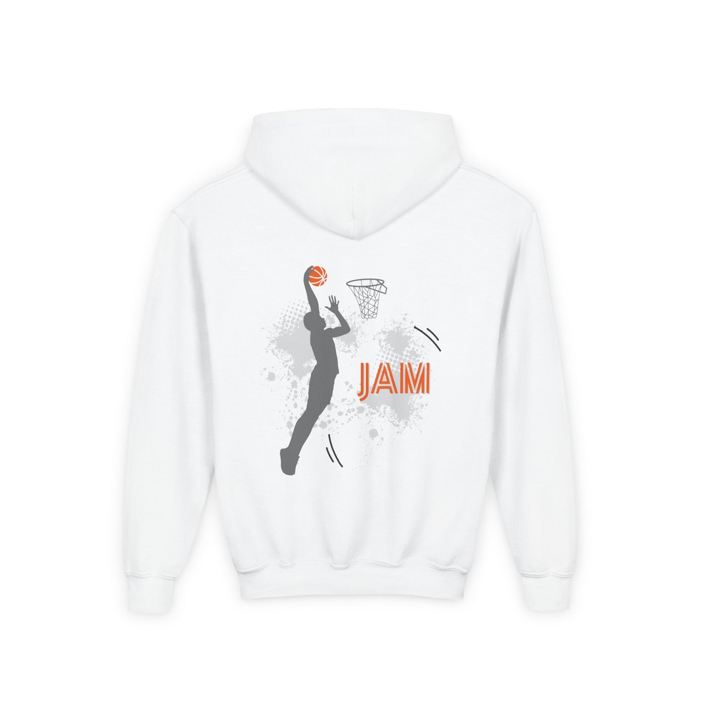Youth Basketball Hoodie — 'Jam' Slam Dunk Graphic