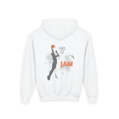 Youth Basketball Hoodie — 'Jam' Slam Dunk Graphic
