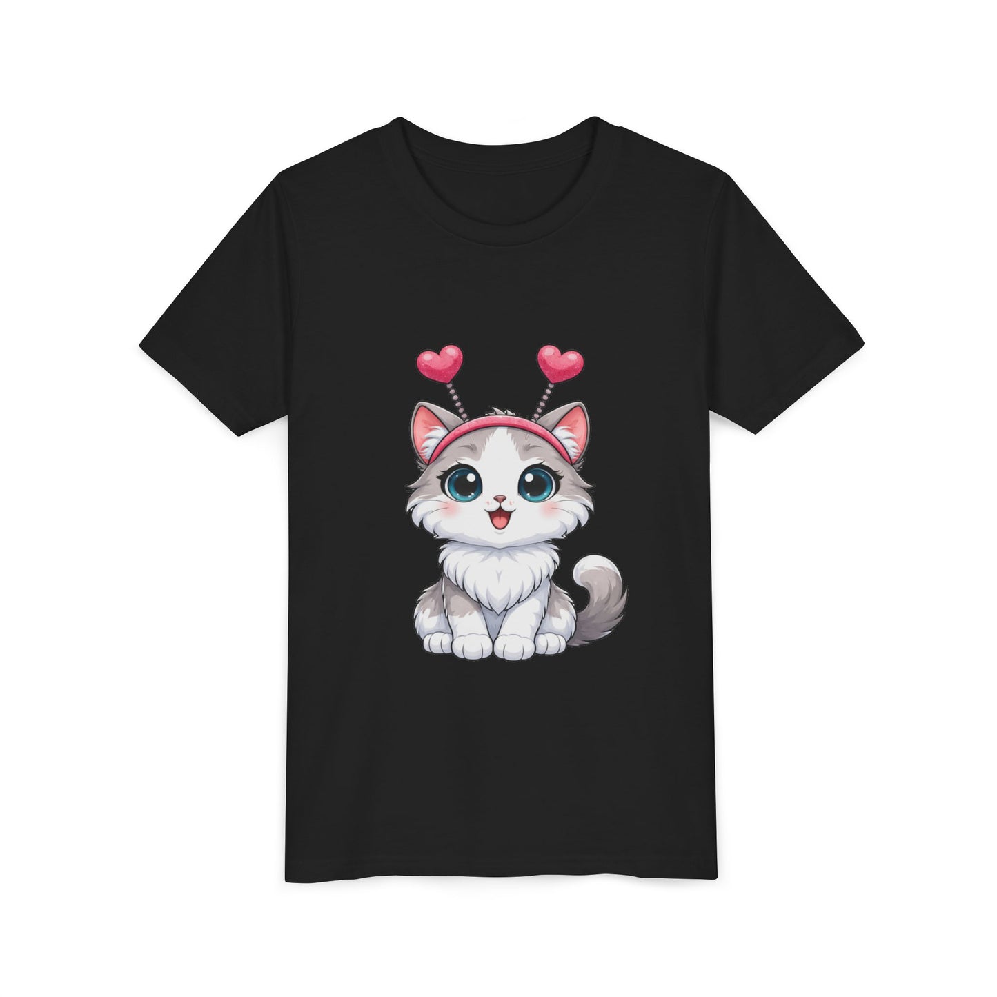 Youth Short Sleeve Cat Graphic Tee