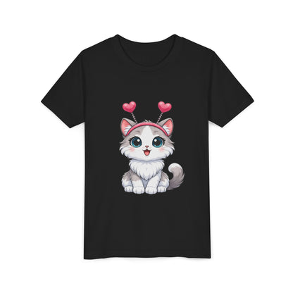 Youth Short Sleeve Cat Graphic Tee