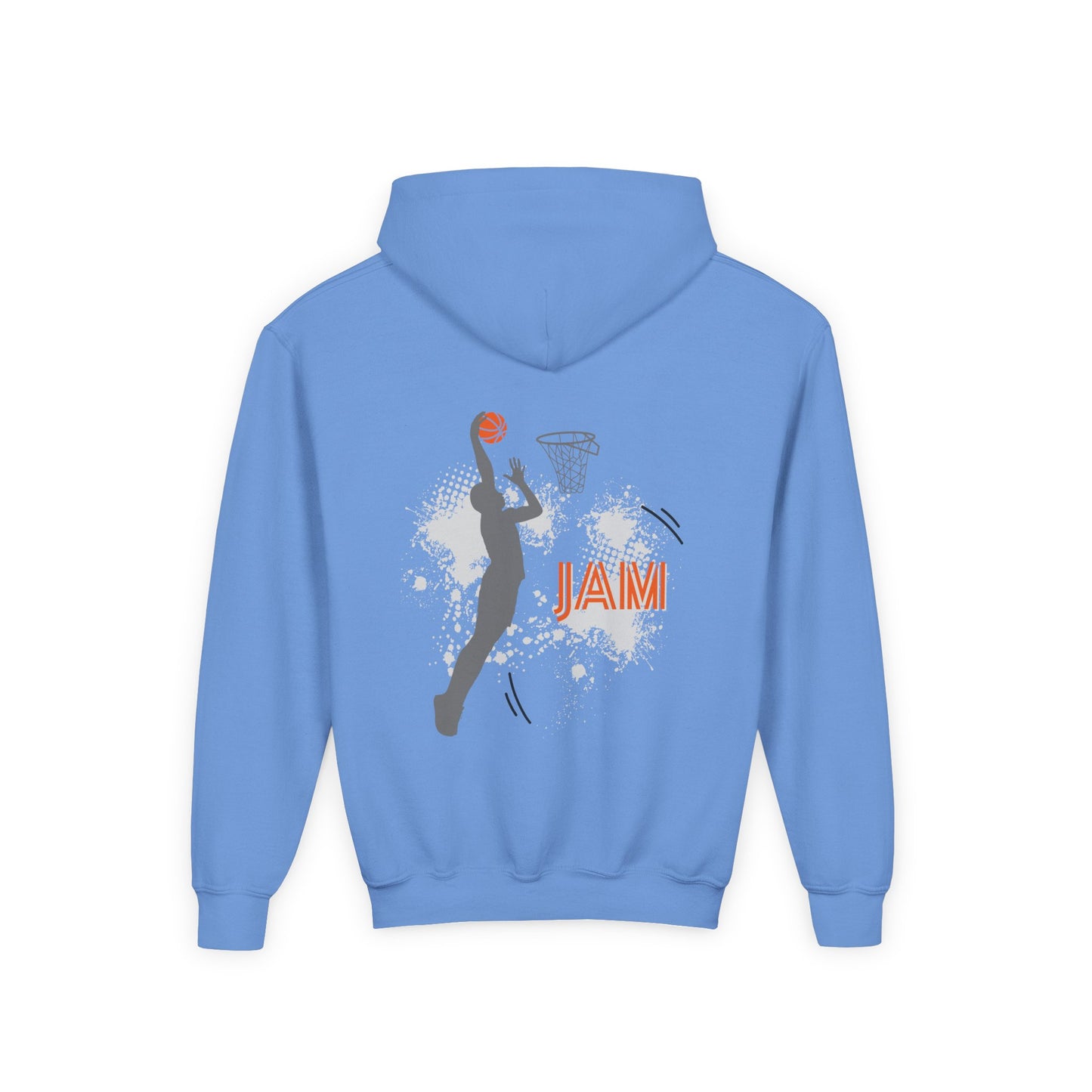 Youth Basketball Hoodie — 'Jam' Slam Dunk Graphic