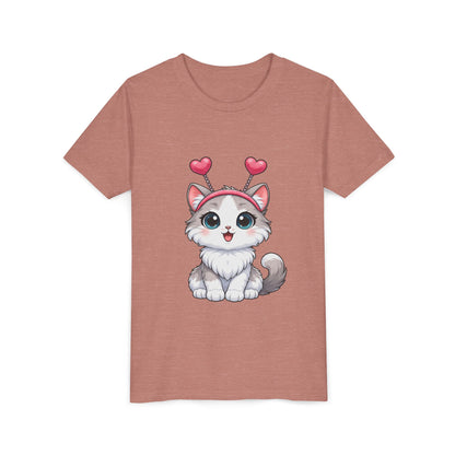 Youth Short Sleeve Cat Graphic Tee