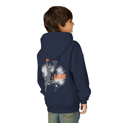 Youth Basketball Hoodie — 'Jam' Slam Dunk Graphic
