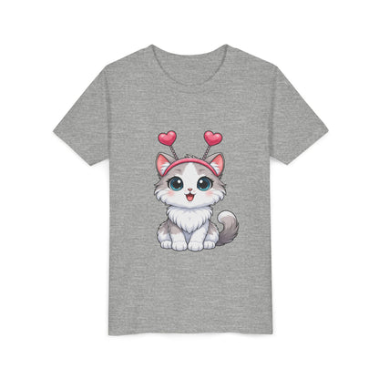 Youth Short Sleeve Cat Graphic Tee