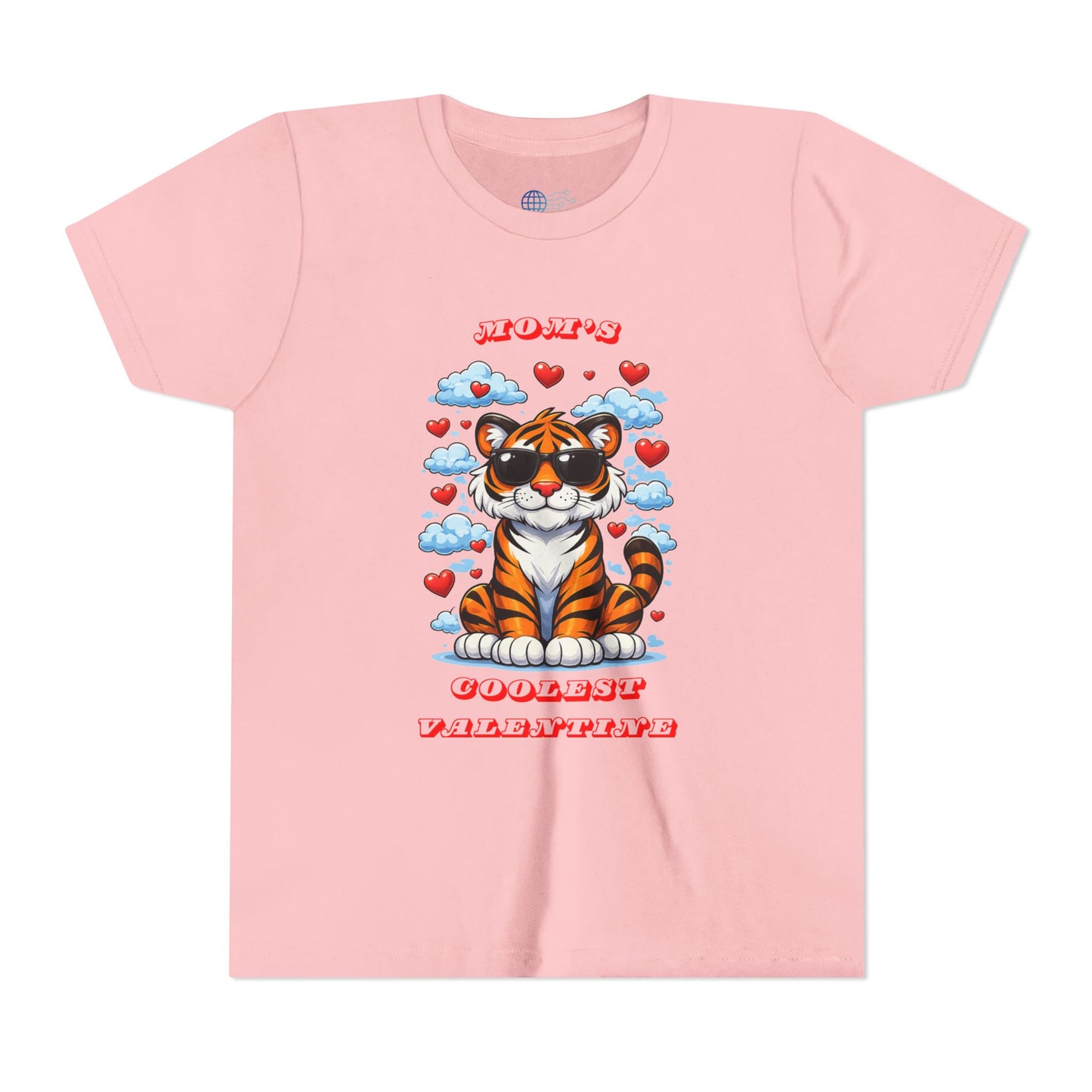 Youth Tee — "Mom's Coolest Valentine" Kids Graphic T-Shirt