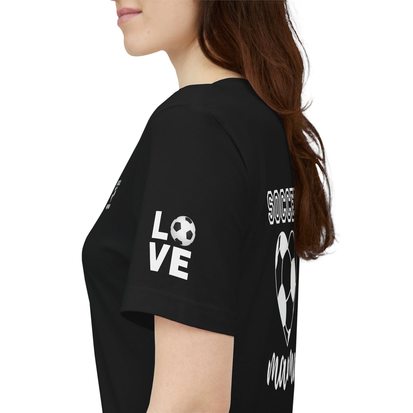 Soccer Mama Tee — Heart Soccer Ball Sideline Support Shirt