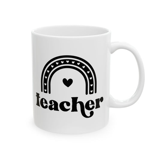 Teacher Rainbow Ceramic Mug