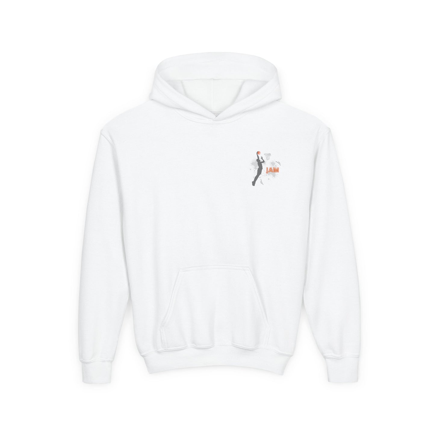 Youth Basketball Hoodie — 'Jam' Slam Dunk Graphic