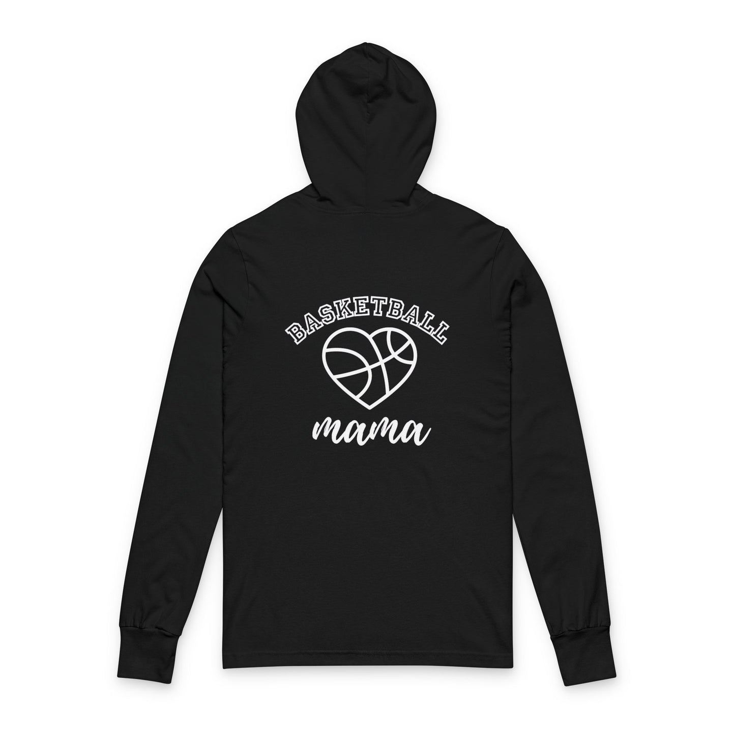 Basketball Mom Hooded Long Sleeve Tee