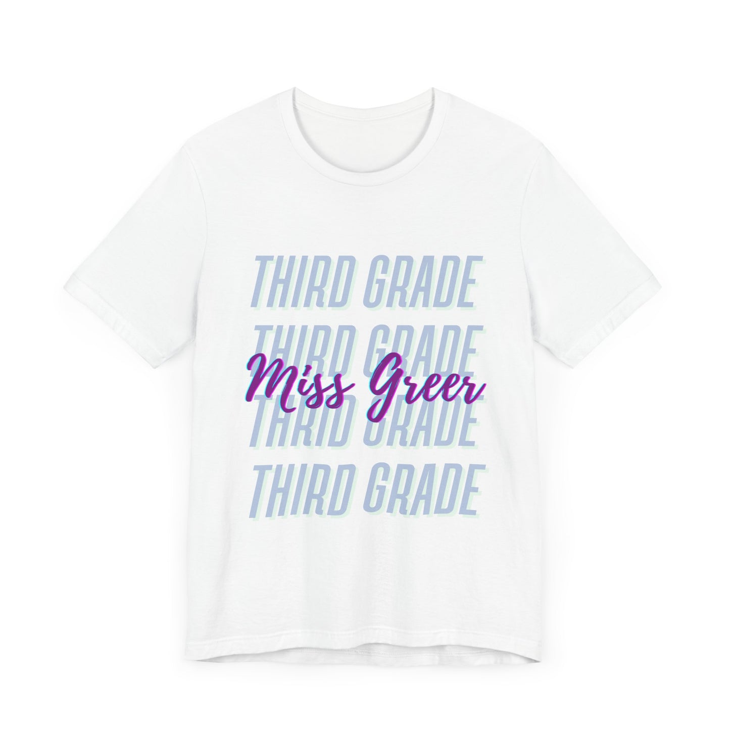Teacher T-Shirt Personalized Grade & Name Thank You Gift