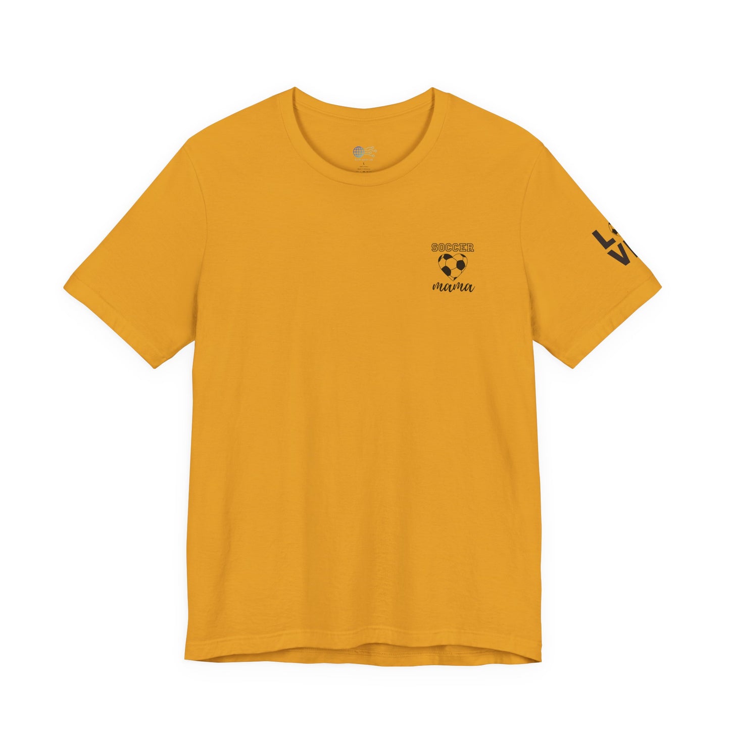 Soccer Mama Tee — Heart Soccer Ball Sideline Support Shirt