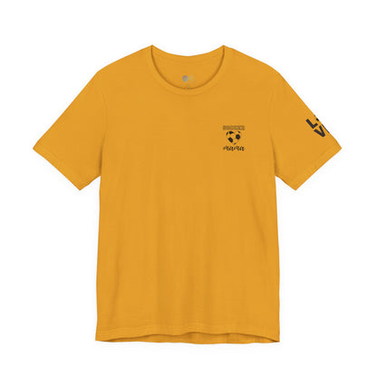 Soccer Mama Tee — Heart Soccer Ball Sideline Support Shirt