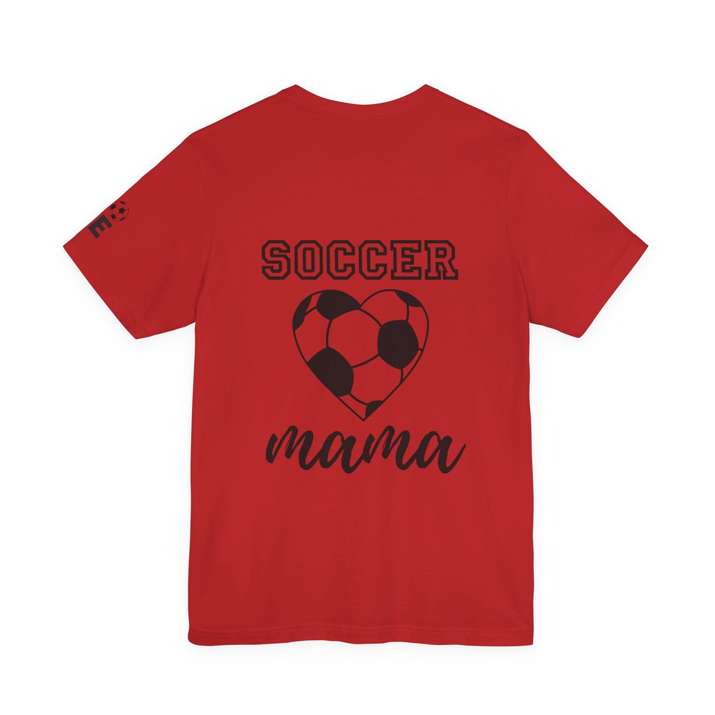 Soccer Mama Tee — Heart Soccer Ball Sideline Support Shirt