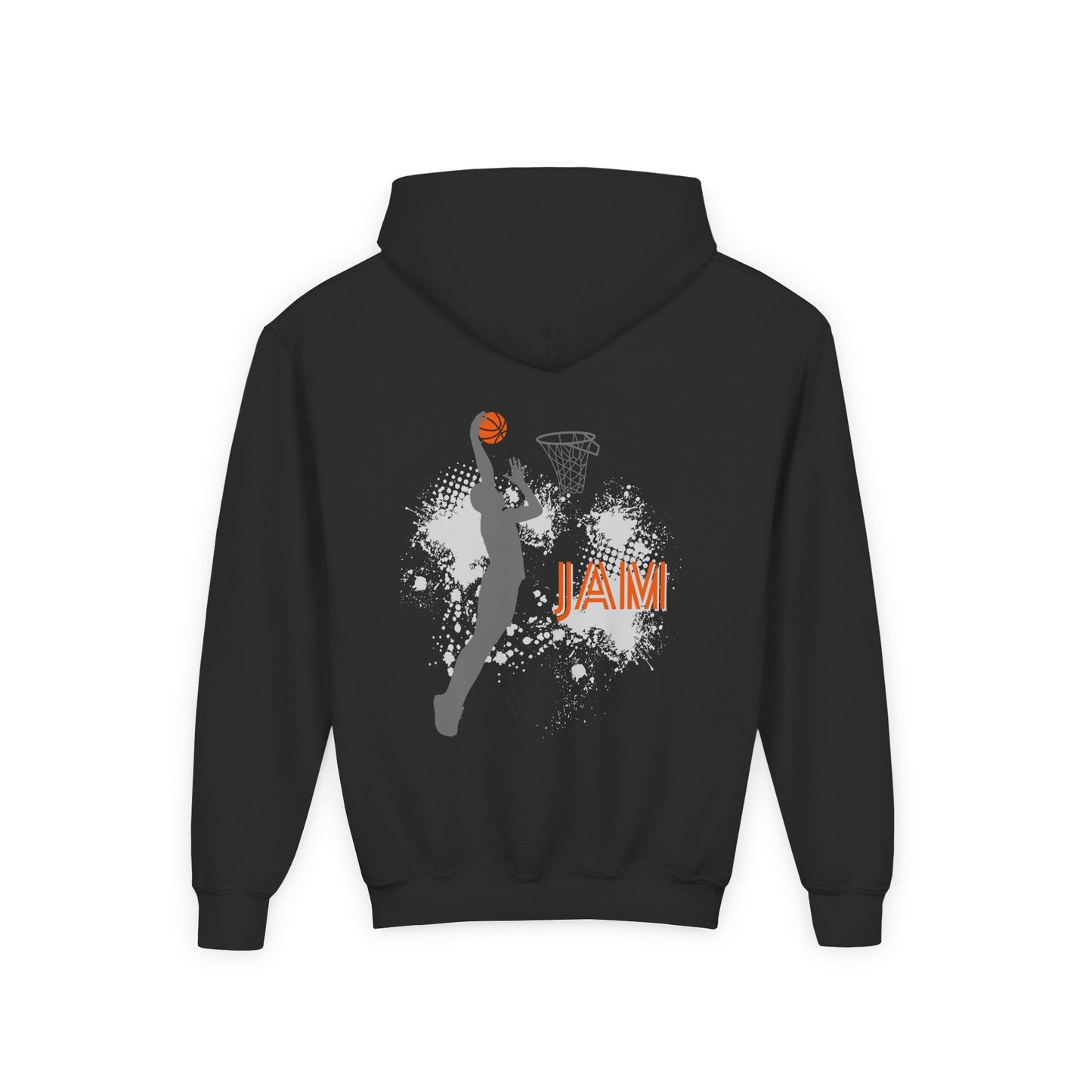 Youth Basketball Hoodie — 'Jam' Slam Dunk Graphic