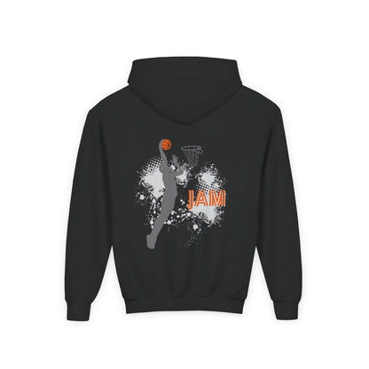 Youth Basketball Hoodie — 'Jam' Slam Dunk Graphic