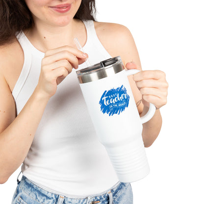 Travel Mug Best Teacher in the World Teacher Appreciation Gift