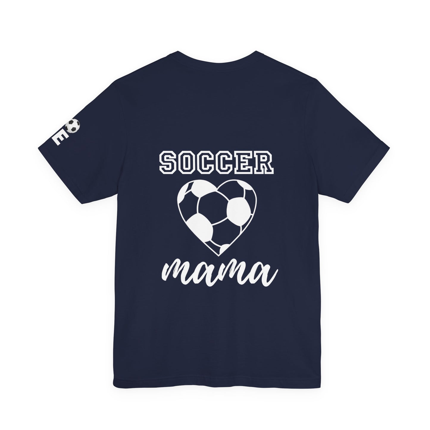 Soccer Mama Tee — Heart Soccer Ball Sideline Support Shirt