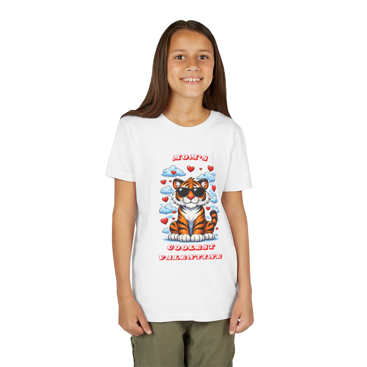 Youth Tee — "Mom's Coolest Valentine" Kids Graphic T-Shirt