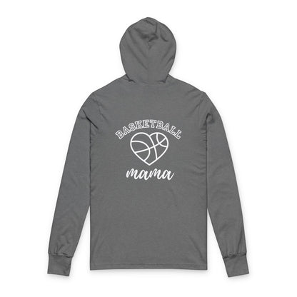 Basketball Mom Hooded Long Sleeve Tee