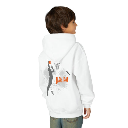 Youth Basketball Hoodie — 'Jam' Slam Dunk Graphic