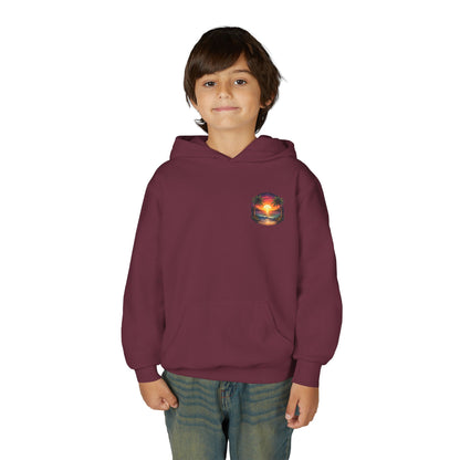 Youth Hoodie — Tropical Sunset Palm Beach Graphic