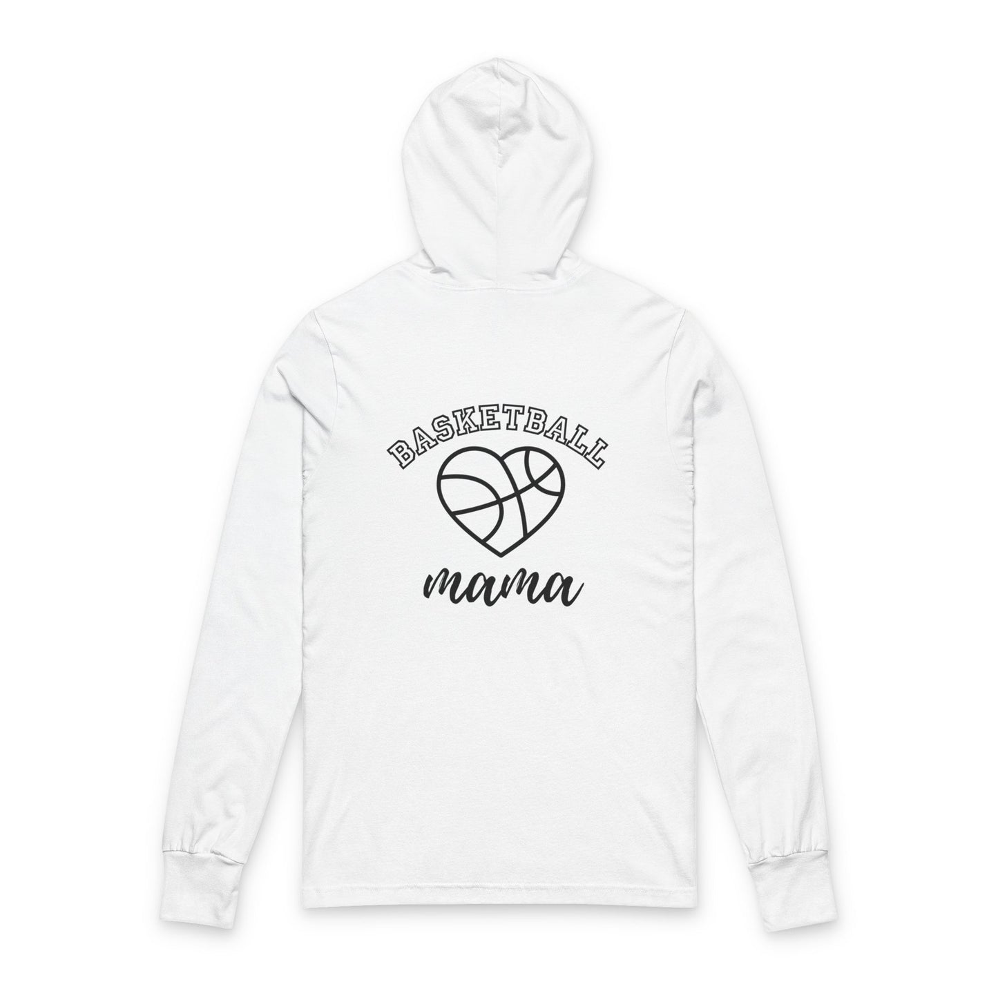 Basketball Mom Hooded Long Sleeve Tee