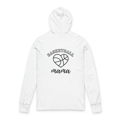 Basketball Mom Hooded Long Sleeve Tee