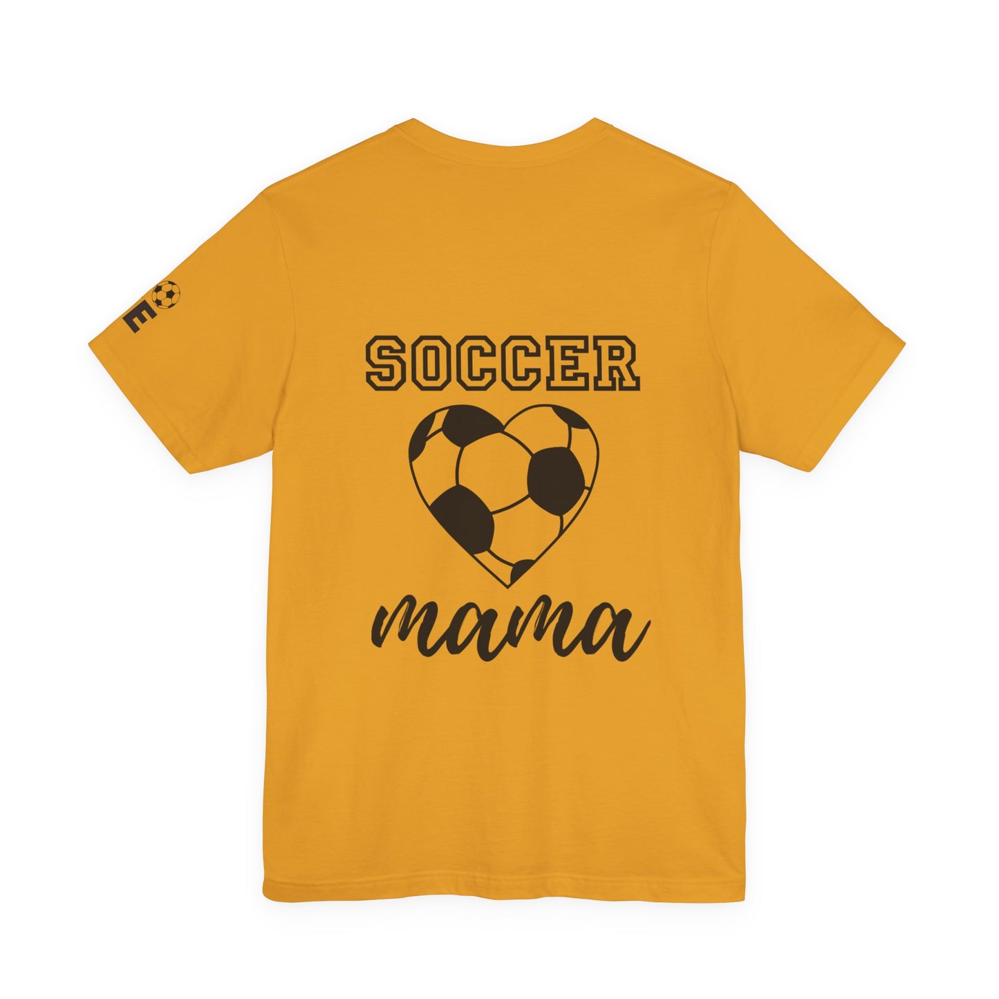 Soccer Mama Tee — Heart Soccer Ball Sideline Support Shirt