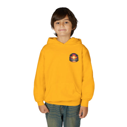 Youth Hoodie — Tropical Sunset Palm Beach Graphic