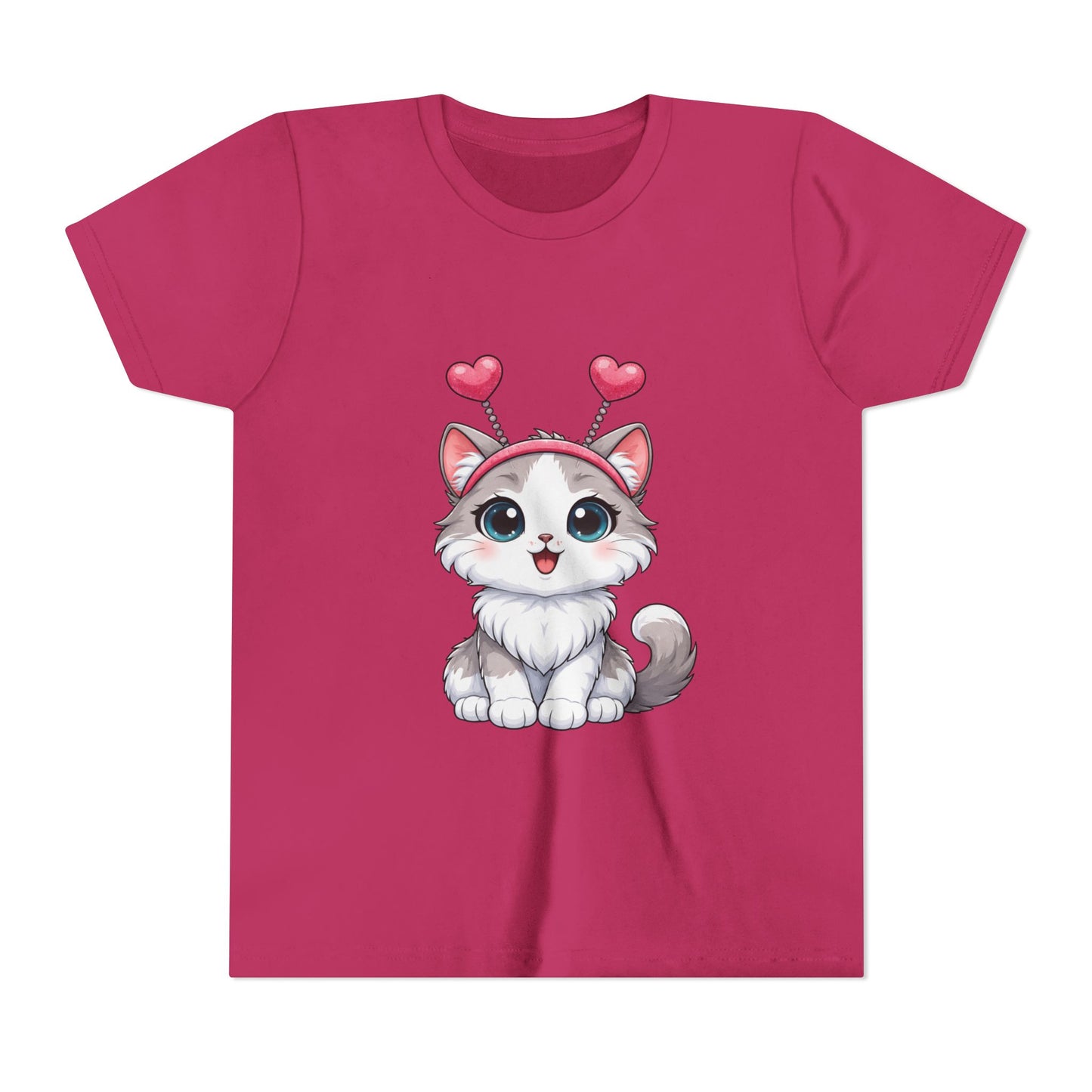 Youth Short Sleeve Cat Graphic Tee