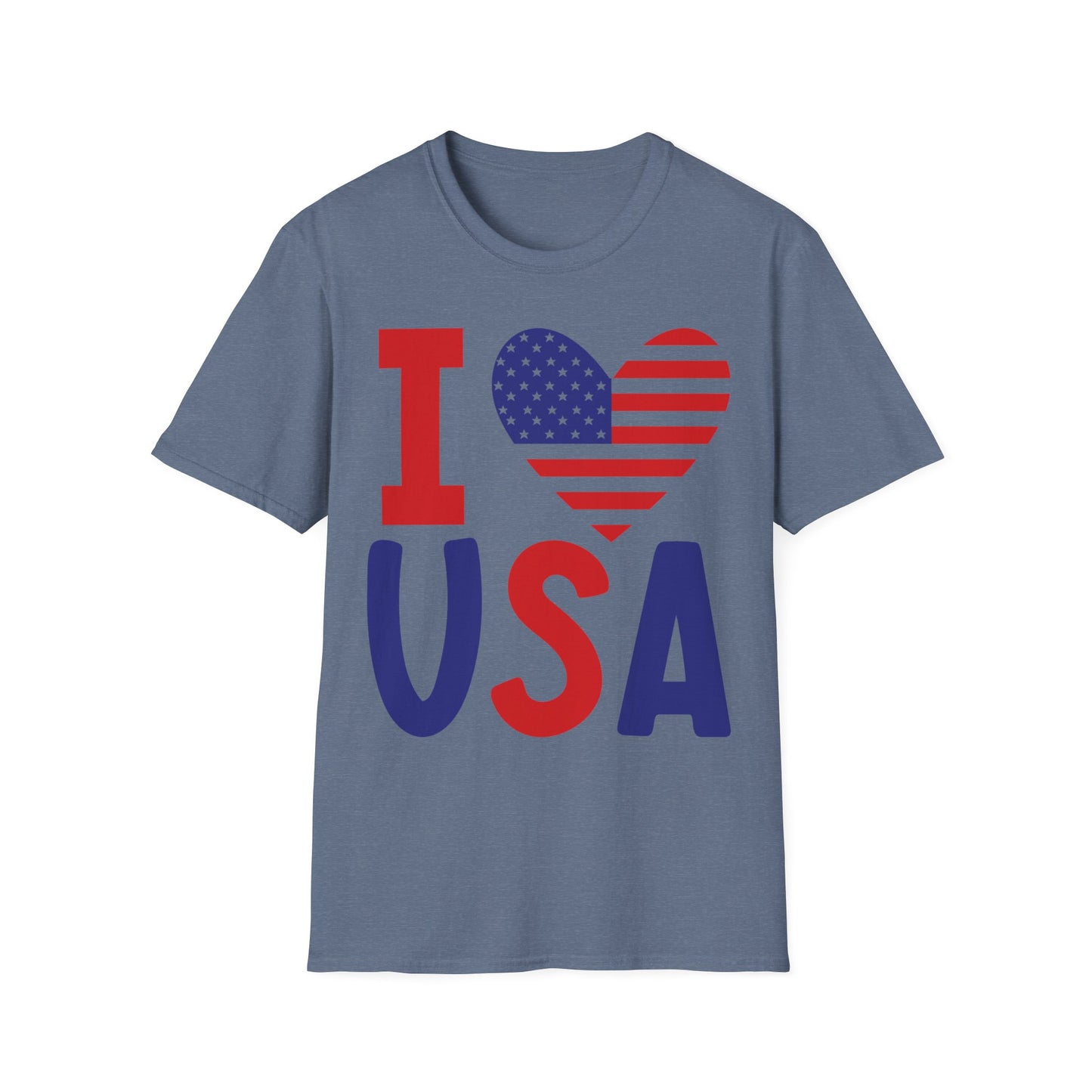 I Love USA Unisex Softstyle T-Shirt