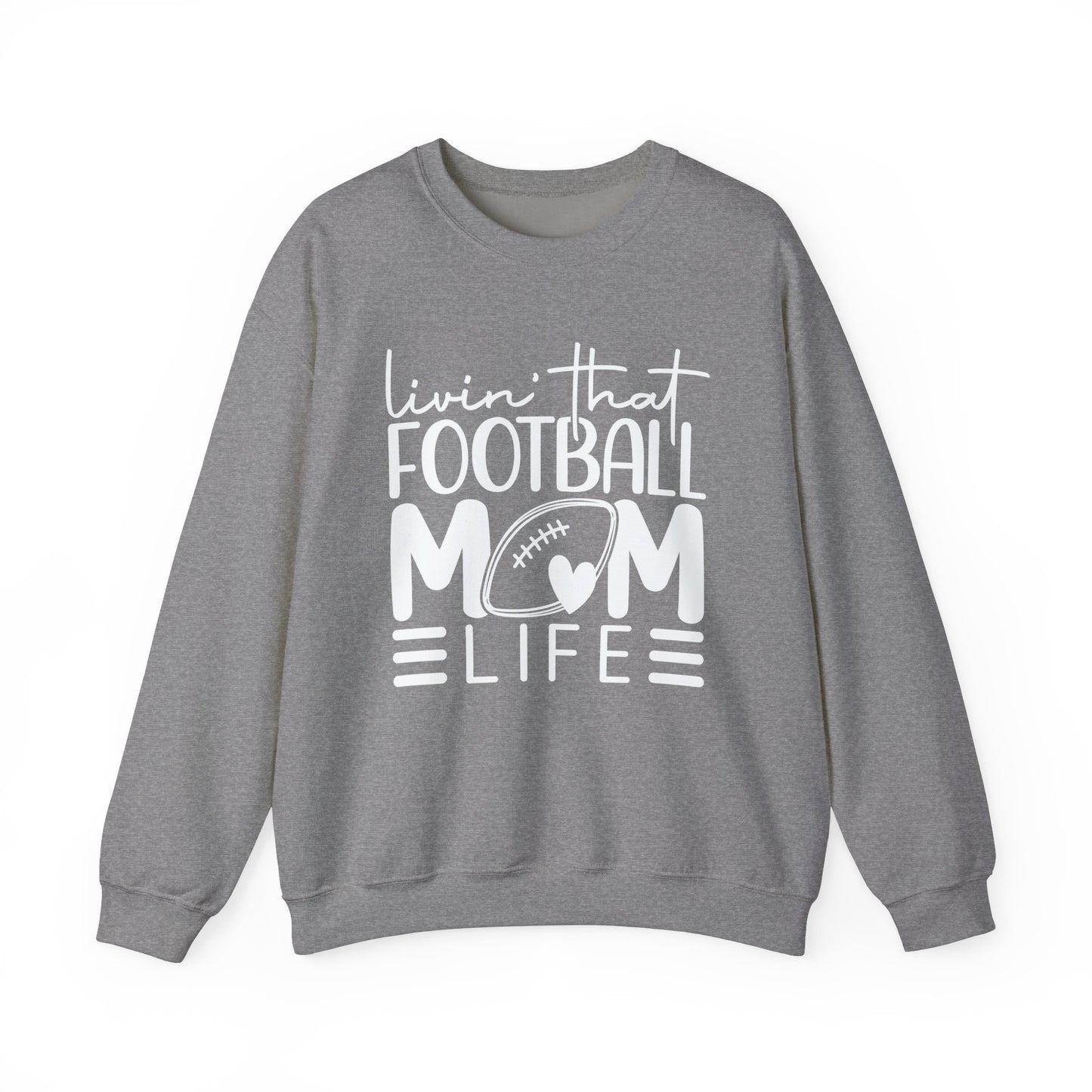 Living that Football Mom Life Crewneck Sweatshirt