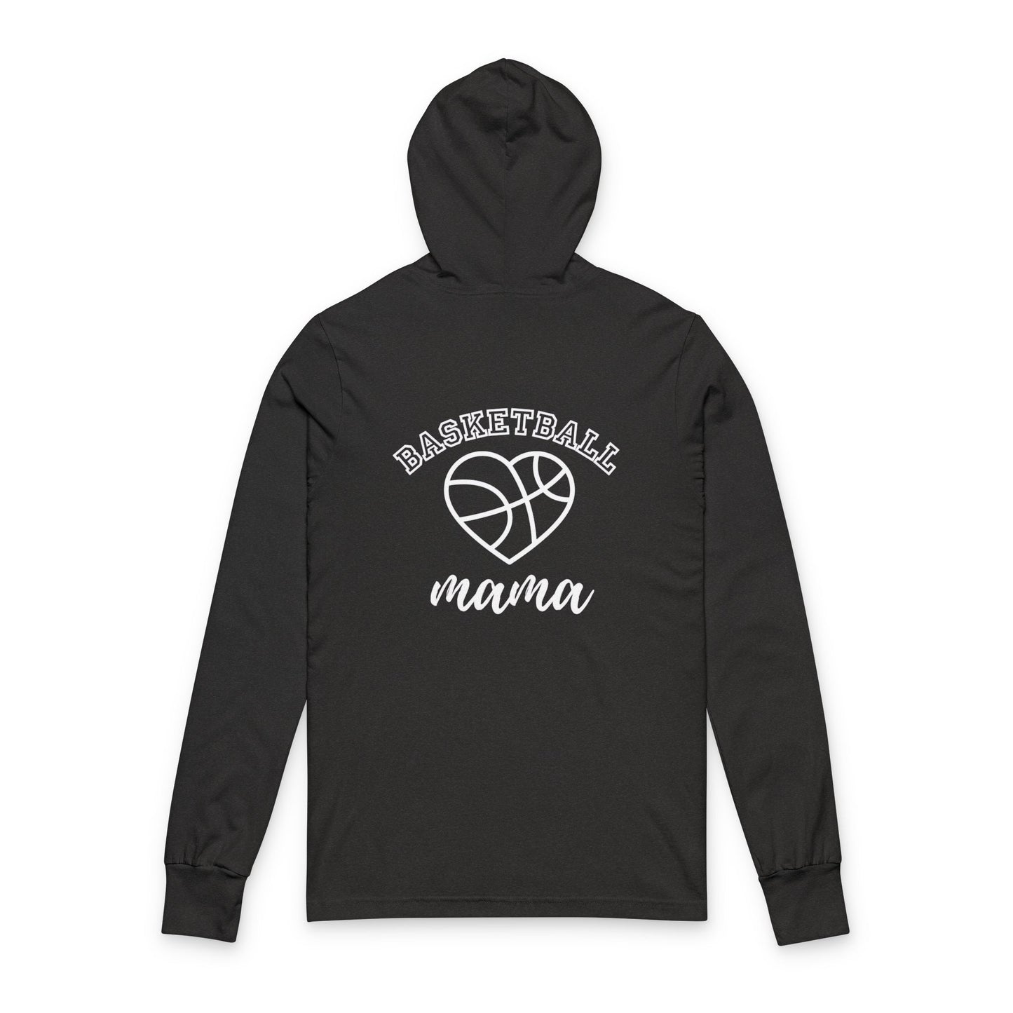 Basketball Mom Hooded Long Sleeve Tee