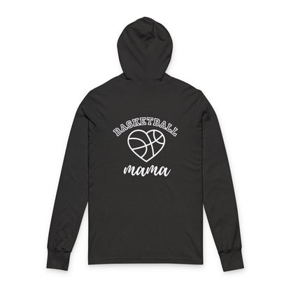 Basketball Mom Hooded Long Sleeve Tee