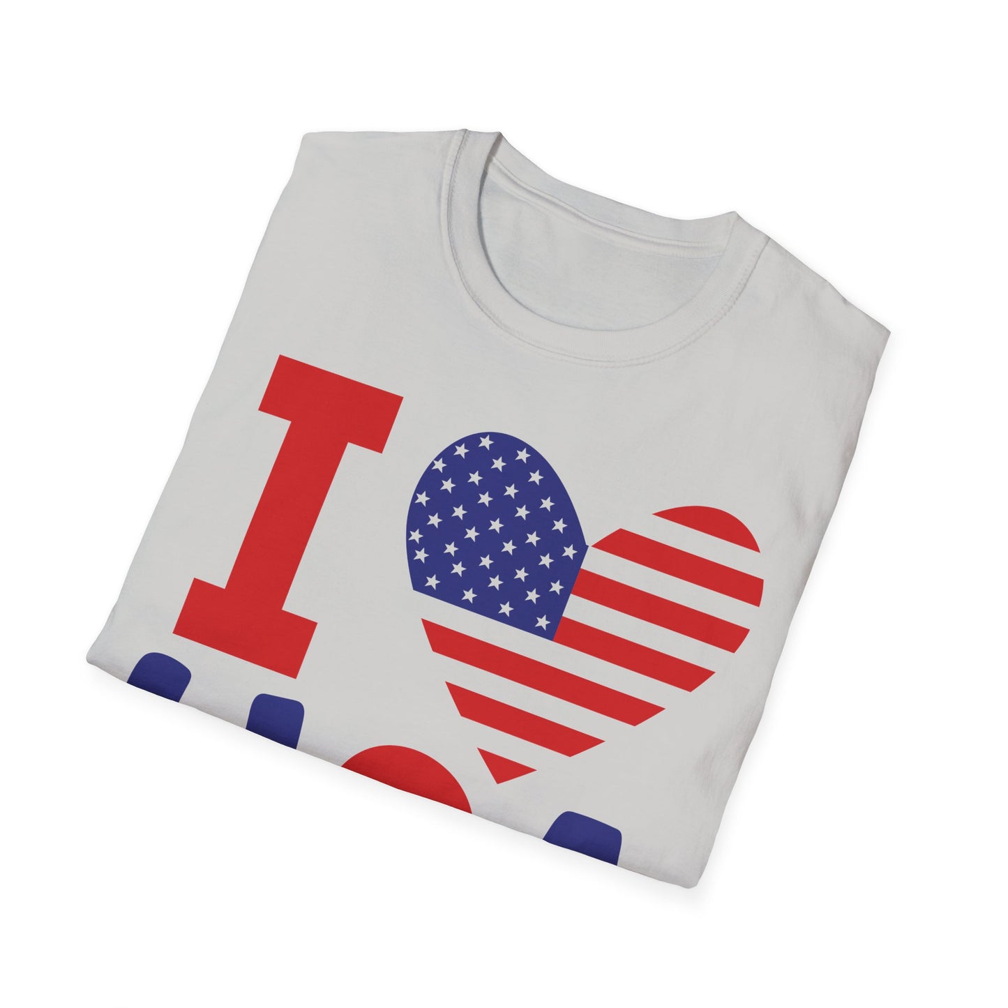 I Love USA Unisex Softstyle T-Shirt