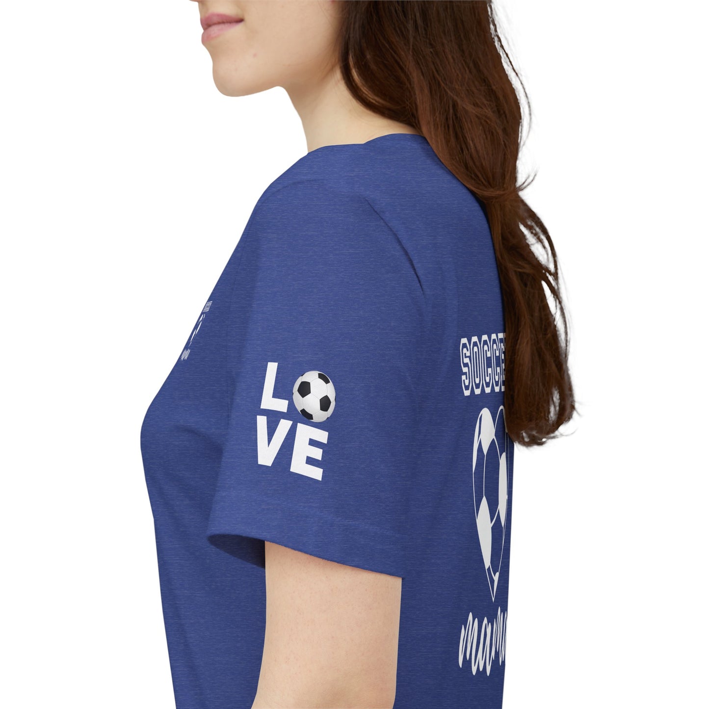 Soccer Mama Tee — Heart Soccer Ball Sideline Support Shirt