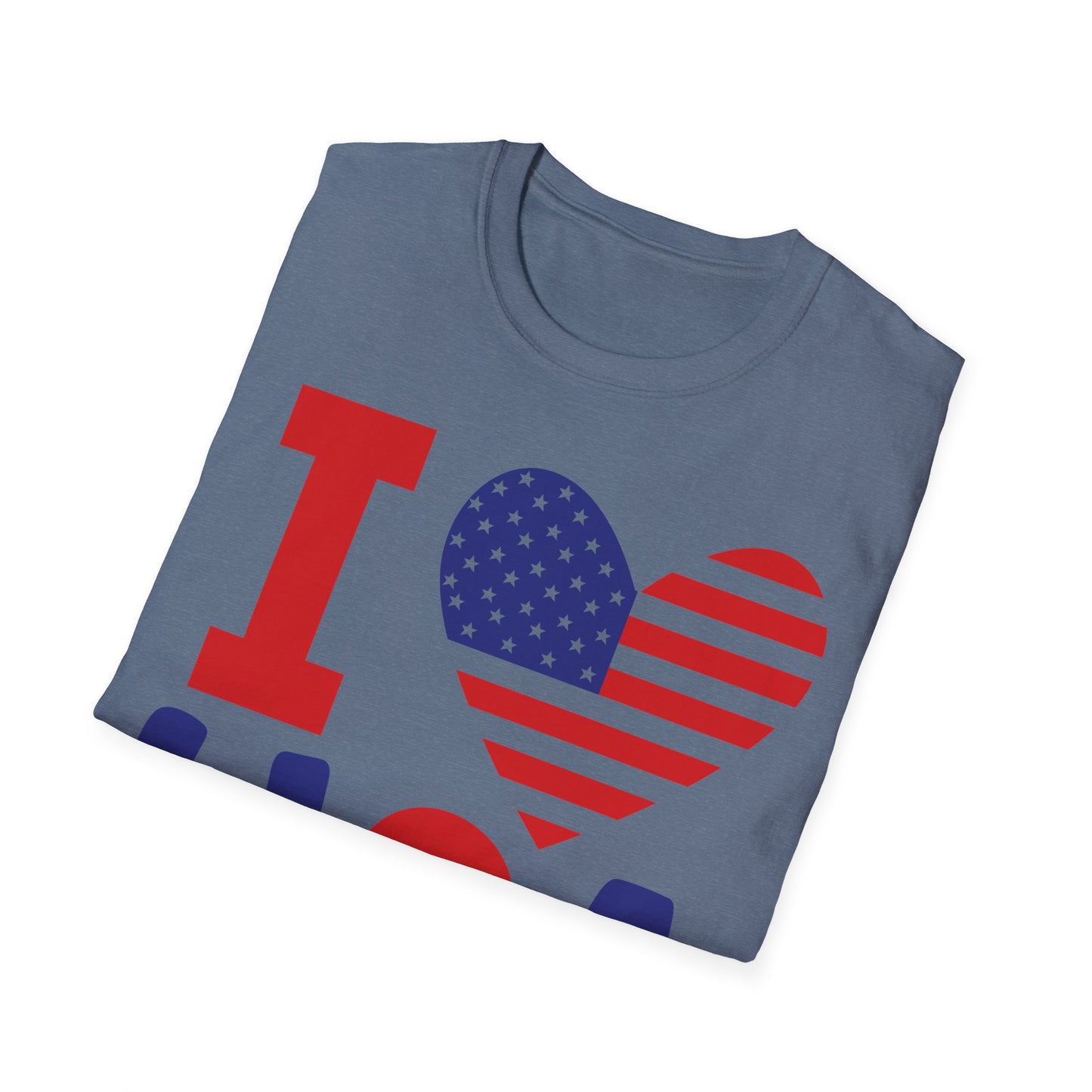 I Love USA Unisex Softstyle T-Shirt