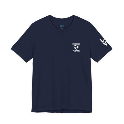 Soccer Mama Tee — Heart Soccer Ball Sideline Support Shirt
