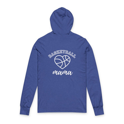 Basketball Mom Hooded Long Sleeve Tee